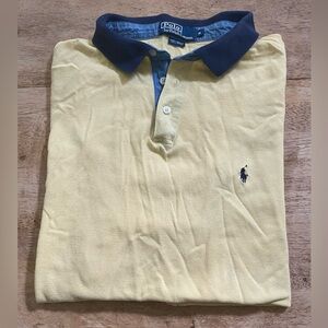 Polo by Ralph‎ Lauren Men’s Size XL Yellow Classic Mesh Polo Shirt